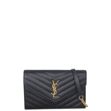 Saint Laurent Cassandre Envelope Chain Wallet