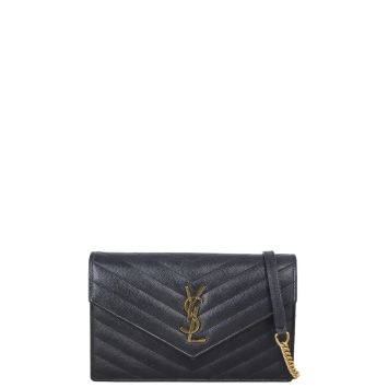 Saint Laurent Cassandre Envelope Chain Wallet