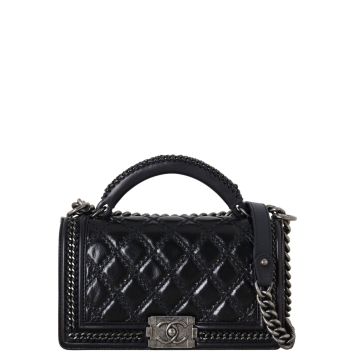 Chanel Boy Old Medium Top Handle Paris-Rome