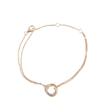 Cartier Trinity 18k Yellow, White & Rose Gold Bracelet
