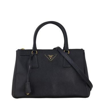 Prada Saffiano Lux Galleria Double Zip Tote Small