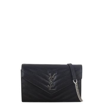 Saint Laurent Cassandre Envelope Chain Wallet