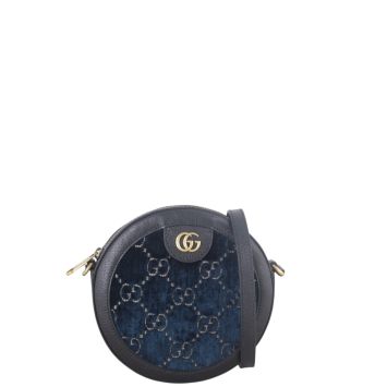 Gucci GG Velvet Round Mini Shoulder Bag