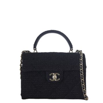 Chanel Top Handle Flap Tweed