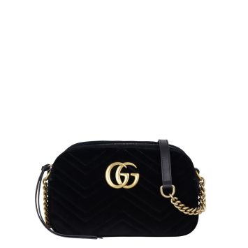 Gucci GG Marmont Velvet Small Camera Bag