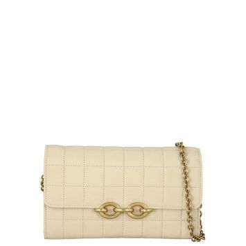 Saint Laurent Le Maillon Wallet On Chain Nubuck 