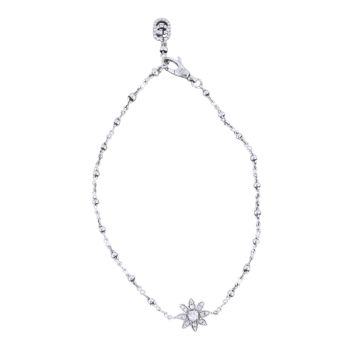 Gucci GG Running Flora Diamond 18k White Gold Bracelet