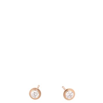 Cartier D’Amour Diamond 18k Rose Gold Stud Earrings