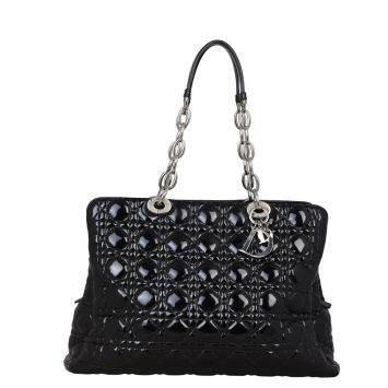 Dior Cannage Shopping Tote Patent