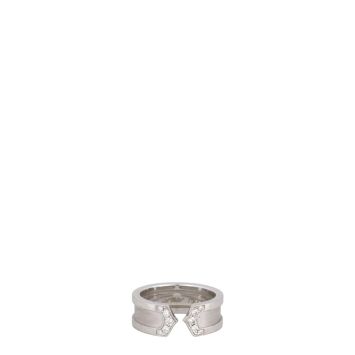 Cartier C2 Diamond 18k White Gold Ring