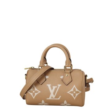Louis Vuitton Nano Speedy Monogram Empreinte Giant Bicolour