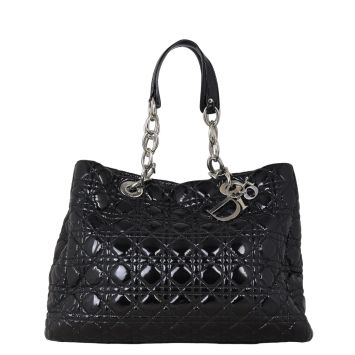 Dior Lady Dior Soft Tote Large Patent