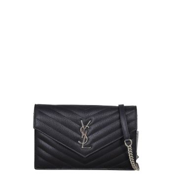 Saint Laurent Cassandre Envelope Chain Wallet