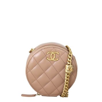 Chanel Coco Crush Round Clutch with Chain