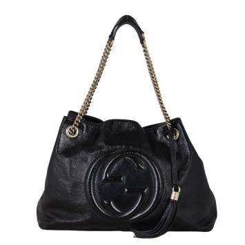 Gucci Soho Chain Shoulder Bag Medium Patent