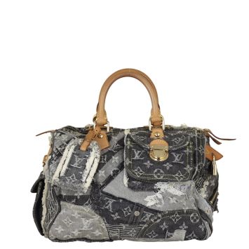 Louis Vuitton Speedy 30 Monogram Denim Patchwork