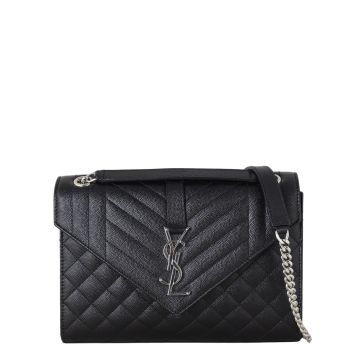 Saint Laurent Monogram Mix Matelasse Envelope Chain Bag Medium