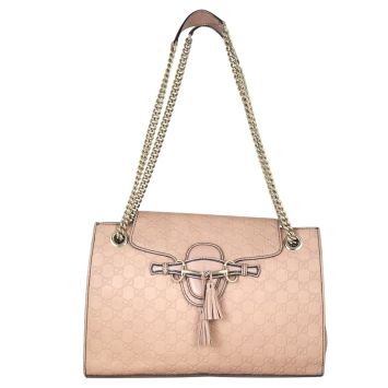 Gucci Emily Guccissima Large Chain Shoulder Bag