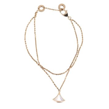 Bvlgari Diva's Dream 1 Motif 18k Rose Gold Mother of Pearl Bracelet