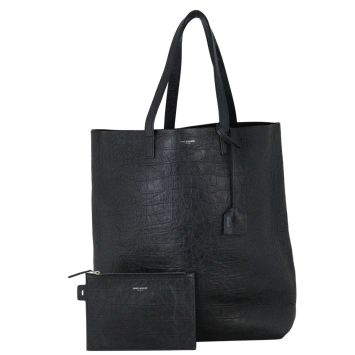 Saint Laurent Shopping Tote Croc Embossed