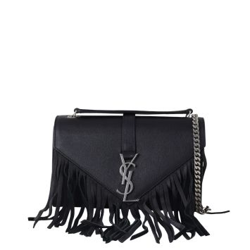 Saint Laurent Monogram Fringe Chain Bag