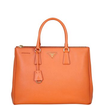 Prada Saffiano Lux Galleria Double Zip Tote Medium Front