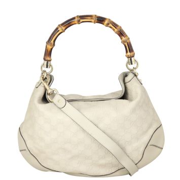 Gucci Guccissima Peggy Bamboo Hobo Front
