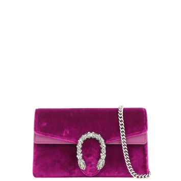 Gucci Dionysus Super Mini Velvet Bag Front
