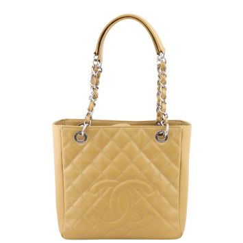 Chanel Petite Shopping Tote Front
