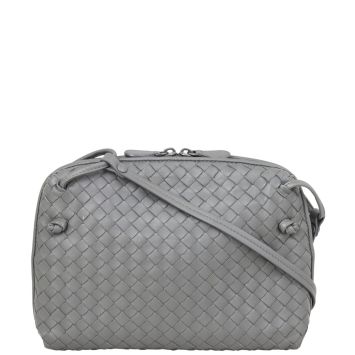 Bottega Veneta Intrecciato Nodini Crossbody Front
