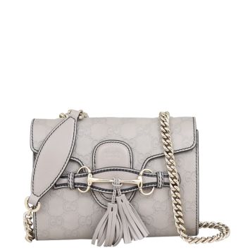 Gucci Emily Guccissima Mini Chain Shoulder Bag Front