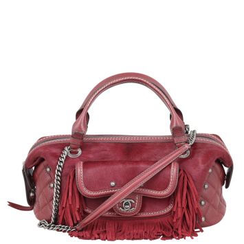 Chanel Pony Hair and Leather Paris-Dallas Bowling Fringe Bag Front
