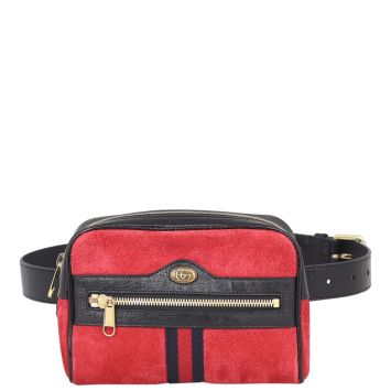 Gucci Ophidia Suede Belt Bag Front

