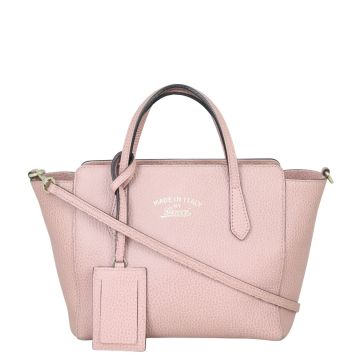 Gucci Swing Mini Leather Tote Front
