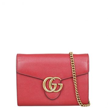 Gucci GG Marmont Wallet on Chain Front
