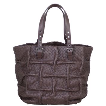 Bottega Veneta Intrecciato Pleated Tote Front