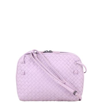 Bottega Veneta Nero Intrecciato Nodini Bag Front