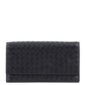 Bottega Veneta Intrecciato Roma Wallet front