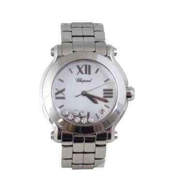 Chopard Happy Sport Watch with Diamonds 36mm Quartz Front

