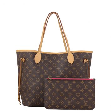 Louis Vuitton Neverfull MM Monogram Front with pouch 