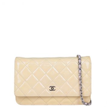 Chanel Classic Wallet on Chain Patent Front with strap