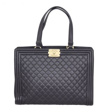 Chanel Boy Shopping Tote Front