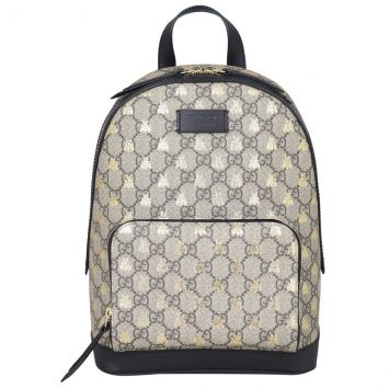 Gucci GG Supreme Bees Backpack Front