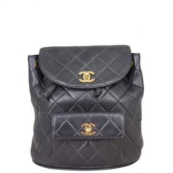 Chanel Duma Quilted Backpack Vintage Front