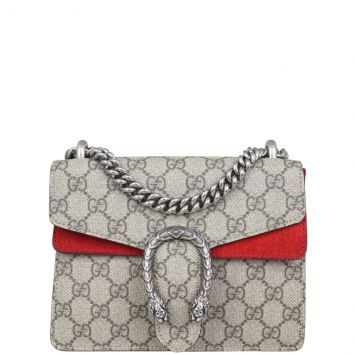 Gucci Dionysus GG Supreme Mini Shoulder Bag front chain