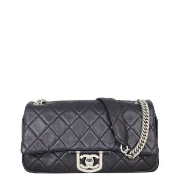 Chanel Icons Secret Label Flap Bag Front with Strap