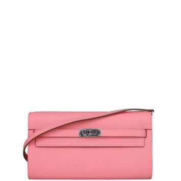 Hermes Kelly To Go Wallet Epsom Front with Strap