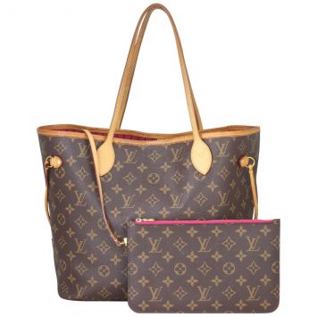 Louis Vuitton Neverfull MM Monogram Front with Pouch