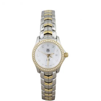 Tag Heuer Link Diamond Two Tone Watch Top