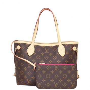 Louis Vuitton Neverfull PM Monogram  Frotn with Pouch